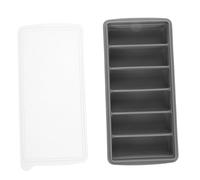 KOMBIUDA 6hole Silicone Ice Cube Tray Food-grade Silicone Molds Six Compartments for Freezing Food Ice and More Flexible Storage Box for Easy Release for Freezers and Homemade Purees