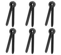 KOMBIUDA 6pcs Archery Peep Sight Clips Plastic Bowstring Peephole Mounts for Compound Bow Target Shooting Outdoor Practice Secure Fit Buckles Easy Install