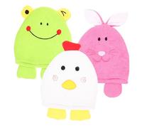 KOMBIUDA 6pcs Bath Gloves Exfoliating Mitts Double Sided Body Scrub Mitt Soft Gentle Exfoliation Spa Shower Use