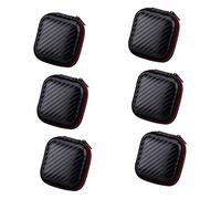 KOMBIUDA 6Pcs Data Cable Storage Bags for Earphones Chargers Tablets Portable Organizers for Electronics Compact Travel Pouches