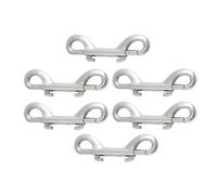 KOMBIUDA 6pcs Heavy Duty Alloy Double Ended Snap Hooks for Pet Leash Backpack Luggage Clips Outdoor Indoor Hanging Hooks