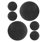 KOMBIUDA 6pcs High Elastic Rubber Squash Balls for Indoor and Outdoor Training Bounce Reaction Balls for Hand-eye Coordination Agility and Reflex Practice Black