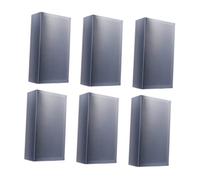 KOMBIUDA 6Pcs Kraft Paper Drawer Gift Packaging Boxes for Tea and Gifts Portable Matte Sleeve with Black Base Outer for Parties Birthdays and Anniversaries