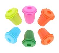 KOMBIUDA 6pcs Mini Trash Bin with Lid Small Desktop Waste Can for Office Home Classroom Party Decorations Compact Desk Organizer for Neat Workspace and Clutter Management