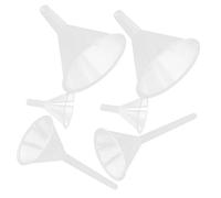 KOMBIUDA 6pcs Plastic Lab Funnels Lightweight Scientific Filling Funnels for Bottle Filling Laboratory Use for Chemistry Biology Medical Experiments