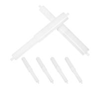 KOMBIUDA 6pcs Plastic Spring Spindle Replacement Rods for Toilet Paper Holders Smooth-rolling Roller Sticks with Spring-loaded Action Easy to Install Bathroom Tissue Dispenser Spare Parts