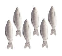 KOMBIUDA 6pcs Realistic Artificial Fish Models Lifelike Animal Figurines for Kitchen Decoration Photo Props and Market Displays PU Material for Long Term Use