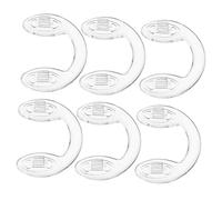 KOMBIUDA 6pcs Silicone Slip Nose Pads for Glasses Transparent Non Slip Nose Grips for Eyewear for Sports Daily Use
