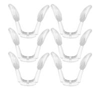 KOMBIUDA 6pcs Soft Silicone Eyeglass Nose Pads One-piece U Shaped Nose Cushions for Glasses Replacement Eyewear Support
