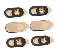 KOMBIUDA 6pcs Tiger Year Webcam Privacy Covers, Ultra-thin Webcam Lens Protectors, Laptop and Phone Web Cover Set, Sliding Privacy Shutters for Secure Video Call Protection