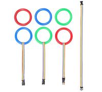 KOMBIUDA 6pcs Walking Ropes with Round Handles Adjustable Wrist Leashes for Soft Anti-Lost Safety Transition Belts for Preschool Kindergarten Outdoor Use