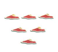 KOMBIUDA 6pcs Watermelon Enamel Pins Cute Summer Fruit Brooches for Women Lapel Pin Jewelry Bag Decoration Tropical Badge Gift for Birthday Wedding Christmas