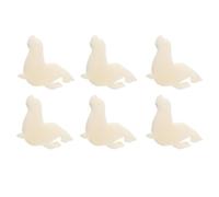 KOMBIUDA 6pcs White Oil Absorbing Sponges Pool Filtering Sponge Set for Hot Tub and Spa Scum Removal Marine Animal Shapes