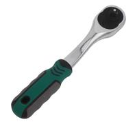 KOMBIUDA 72-Tooth Quick-Release Ratchet Socket Wrench Chrome Vanadium Steel Handle, 10mm Drive Ratchet Spanner for Automotive and Industrial Maintenance