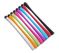 KOMBIUDA 8 Pcs Capacitive Stylus Pens for Electronic Products and Tablets with Flexible Pen Body and Nonslip Silicone Metal Design, for Electronic Devices Equipped with Random Color