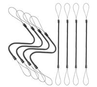 KOMBIUDA 8 Pcs Elastic Stylus Pen Lanyards with Retractable Spring Coil for Secure Touch Pen Tethering Plastic Holder Straps for Tablets and Drawing Pads