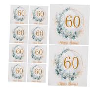 KOMBIUDA 80pcs Eucalyptus Leaf Party Napkins Disposable Paper Dinner Napkins for Birthday Bathroom Summer Events with Stylish Natural Greenery Design