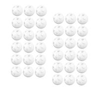 KOMBIUDA 80pcs White Rattle Inserts for Plastic Shaker Bell Replacement Balls DIY Noise Maker Parts for Stuffed Animals Repair and Sound Enhancement