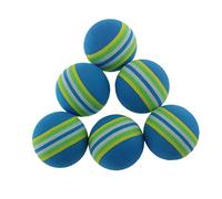 KOMBIUDA 8pcs 42mm Soft Foam Sponge Golf Rainbow Balls Practice Indoor Training Aid Soft Eva Balls for Boys and Girls Adults