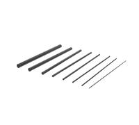 KOMBIUDA 8pcs Carbon Fiber Fishing Rod Repair Kit for Spinning and Baitcasting Rods Solid Pole Blanks for Freshwater and Saltwater Fishing and Fixing Tool