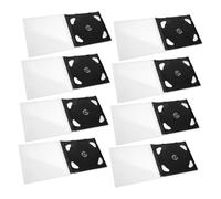 KOMBIUDA 8pcs CD DVD Storage Cases Reusable Protective Holder for Organized Disc Storage for and DVDs Convenient and Practical Portable Design