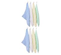 KOMBIUDA 8pcs Cotton Baby Washcloths Multi-Purpose 6 Layer Soft Towels for Newborns and Toddlers, Absorbent and Gets Softer with Each Wash, on The Go Or as A Place Mat