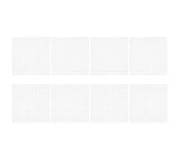 KOMBIUDA 8pcs Fish Tank Divider - Grid Panel Plastic Egg Crate 11.65 inch - Aquarium Bottom Filter Plate for Substrate Separation and Breeding Partition 0.39 inch hole