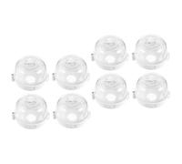 KOMBIUDA 8pcs Gas Hob Burner Cap Splatter Guard Home Stove Knob Cover Safety Lock Cover Kitchen Safety Guard for Boy Girl