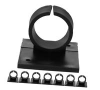 KOMBIUDA 8Pcs Microphone Clamp Holder for Home Use Adhesive Mount Microphone Clip for Wireless Mic Small Square Design Suitable for Desk and Studio