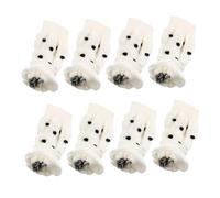 KOMBIUDA 8pcs Non Slip Dog Protective Leg Sleeves Breathable Knitted Pet Socks with Pattern Outdoor Paw Covers for Cleanliness and Comfort Suitable for Walking and Active Puppies