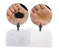 KOMBIUDA 8Pcs Pet Water Fountain Replacement Filters for Cat Water Dispenser Activated Carbon Sponge Deep Filtration Fresh Bowl Compatible with Pet