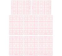 KOMBIUDA 8Pcs Pink Rabbit Cage Mats Non-slip Small Animal Foot Pads DIY Cuttable Bunny Feet Mats for Pet Cages Comfortable Ground Protector