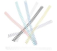 KOMBIUDA 8pcs Plastic Spiral Binding Coils for Documents with Stable Structure and Spiral Coil Notebook Design, Sturdy Plastic Material for Home and Work Use, Secure Comb Binding Spines