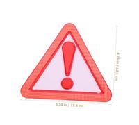 KOMBIUDA 8pcs Slow Moving Vehicle Triangle Safety Reflector Signs with Adhesive Backing Weatherproof Reflective Warning for Trucks Trailers Enhancing Night Visibility