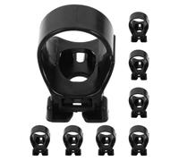 KOMBIUDA 8pcs Snorkel Clips Black Plastic Replacement Holder Retainer for Scuba Diving Snorkeling Equipment Secure Mask Strap Attachment Air Tube Keeper
