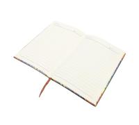 KOMBIUDA A5 Rainbow Edge Notebook Softcover Journal with Undated Lined Pages for Students and Office Use, Practical Writing Diary Notepad for Travel and Study