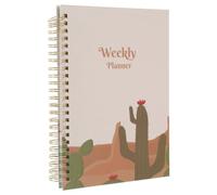 KOMBIUDA Academic Diary Planner A5 Spiral Notebook with Sturdy Paper Smooth Writing Experience and Simple Fashionable Design for Creative Writing