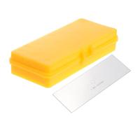 KOMBIUDA Accurate Calibration Slide Ruler Microscope Stage Micrometer with High-grade Glass Plate and Storage Box for Precise Measurement and Technical Parameter Verification