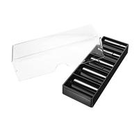 KOMBIUDA Acrylic Poker Chip Case 100-count Chip Holder with Lid for Home and Club Use
