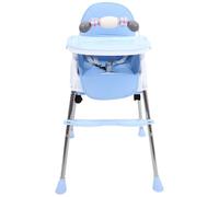 KOMBIUDA Adjustable Baby Feeding Chair High-Back Dining Seat Toddler Folding Table Comfortable Mealtime Chair Home Dining Set