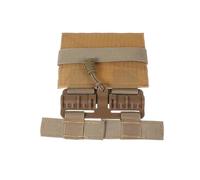 KOMBIUDA Adjustable Cat Tactical Harness Vest with Patches Soft Padded Khaki Cat Pet Vest Escape-proof Outdoor Walking Jacket with Easy Control