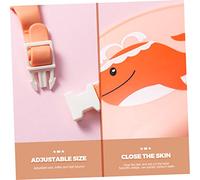 KOMBIUDA Adjustable Shower Hat Shampoo Shield for Bath Flexible Protective Visor Guarding Eyes and Ears Lightweight Pink Whale Design Suitable for Boy Girl