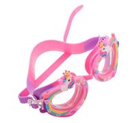 KOMBIUDA Adjustable Swimming Goggles Cute Unicorn Cartoon Design Soft Silicone Fog UV Protection Eyewear for Boys Youth Swim Training