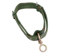 KOMBIUDA Adjustable Thickened Canvas Cattle Collar with Double-row Design for Livestock Traction and Feeding Animal Husbandry Supply Suitable for Cow Ox Sheep and Horse Green
