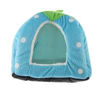 KOMBIUDA Adorable Rabbit House Wear Resistant Hamster Hideout Tent Cozy Cloth Rat Accessory for Pet Comfort Lake Blue S