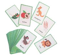 KOMBIUDA Alphabet Flash Cards for Portable English Letter Learning Cards Cognitive Development Educational Tool for Early Childhood Teaching Aid Birthday Boys