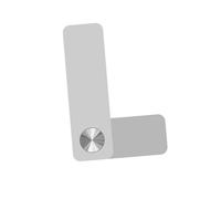KOMBIUDA Aluminium Alloy Portable Tablet Holder Phone Stand Durable Magnetic Storage Rack for Tablets and Mobile Phones Convenient and Practical Design Silver Finish