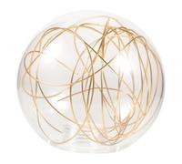 KOMBIUDA Aluminum Wire Globe Lampshade Transparent Light Bulb Cover Pendant Lighting Fixture Shade for Home Office Elegant Modern Design in Silver and Gold