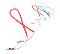 KOMBIUDA Anti-bite Parrot Training Leash Elastic Flying Rope for Outdoor Use Plastic and Steel Wire Easy Off Harness for Bird Flight Training Random Color