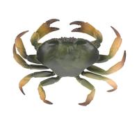 KOMBIUDA Artificial Simulation Crab Model Figure for Fish Tank Decoration, Educational Figure, Green Marine Life Ornament for Aquarium and Party Play